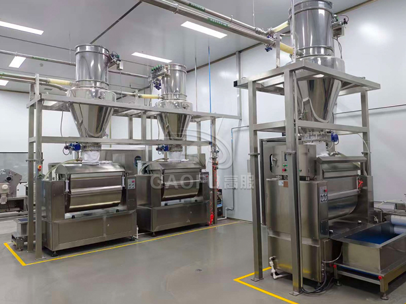 預拌粉、裹粉供料系統客戶現場